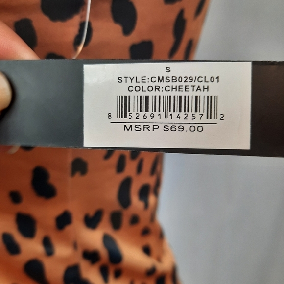 NWT‎ Catherine Malandrino Cheeta Print Yoga Pant Set Sz Small Women's Activewear - Picture 9 of 10